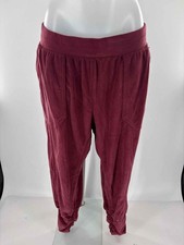 Size M Burgundy Velour Pants