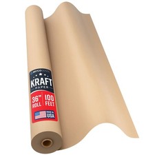 Brown Kraft Paper Roll 36" x 1200" (100 ft) Made in USA