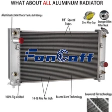 4-Rows Radiator Fit Chevrolet S10 Blazer 1994-1995/GMC Jimmy Sonoma 4.3L V6 GAS