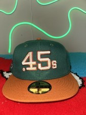 New Era 59Fifty Houston Colt .45's (Astros) Hat Club Fitted Hat Orange UV 7 3/8
