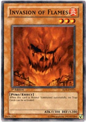 Invasion of Flames - RDS-EN024 - Common - 1st Edition - Moderately Played - Rise