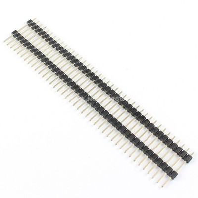 1Pcs 2.54mm Pitch 40 Pin Male Double Insulator Single Row Header Strip L= 21mm