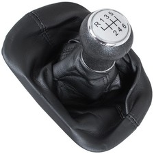 VW Passat B5 FL 00-05 SILBER Schaltknauf + Schaltmanschette mit Rahmen 6 GÄNGE