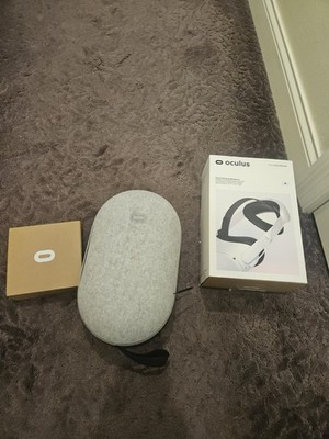 Oculus Quest 2 Elite Strap With Battery Standalone VR Headset White w/ Case