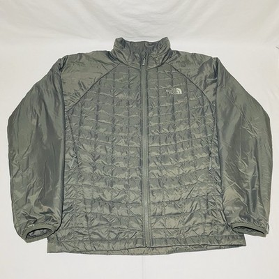 North Face Thermoball Eco Snow Triclimate Puff Quilt Jacket Mens M Gray NF0A2TCK