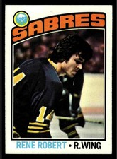 1976-77 Topps Rene Robert #42 - Buffalo Sabres - NM+