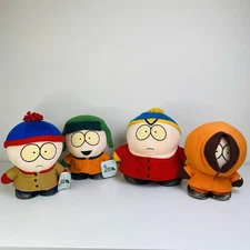 South Park VINTAGE PLUSH LARGE 1998 4pc Stan Kyle Kenny Cartman COMEDY CENTRAL