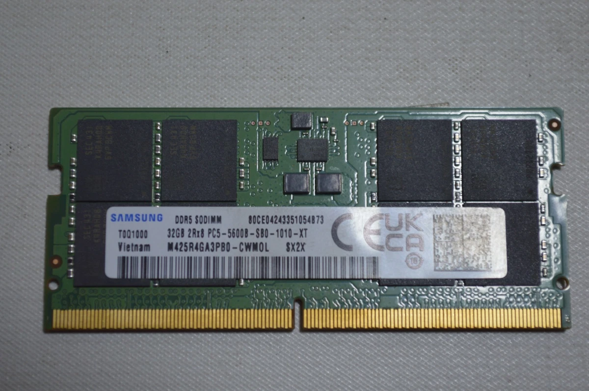 Samsung SO-DIMM Computer Memory (RAM) 32 GB Total Capacity for