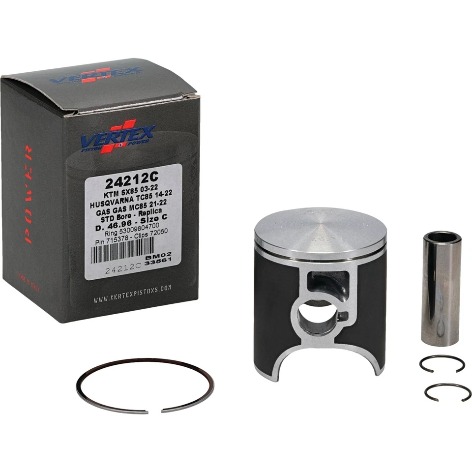 Vertex Piston Kit For Husqvarna TC 85 (14-18) 24212C - Image 2 of 4