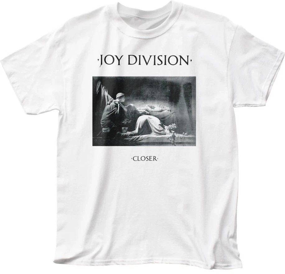 Joy Division Closer T Shirt Mens Rock Band Tee Classic Music Graphic Black,White - Image 2 of 4