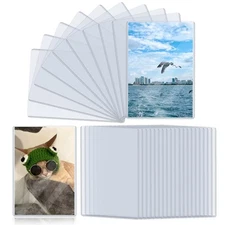 4" x 6" Photo Postcard Protectors, Rigid Hard Print Protectors, Clear Waterpr...