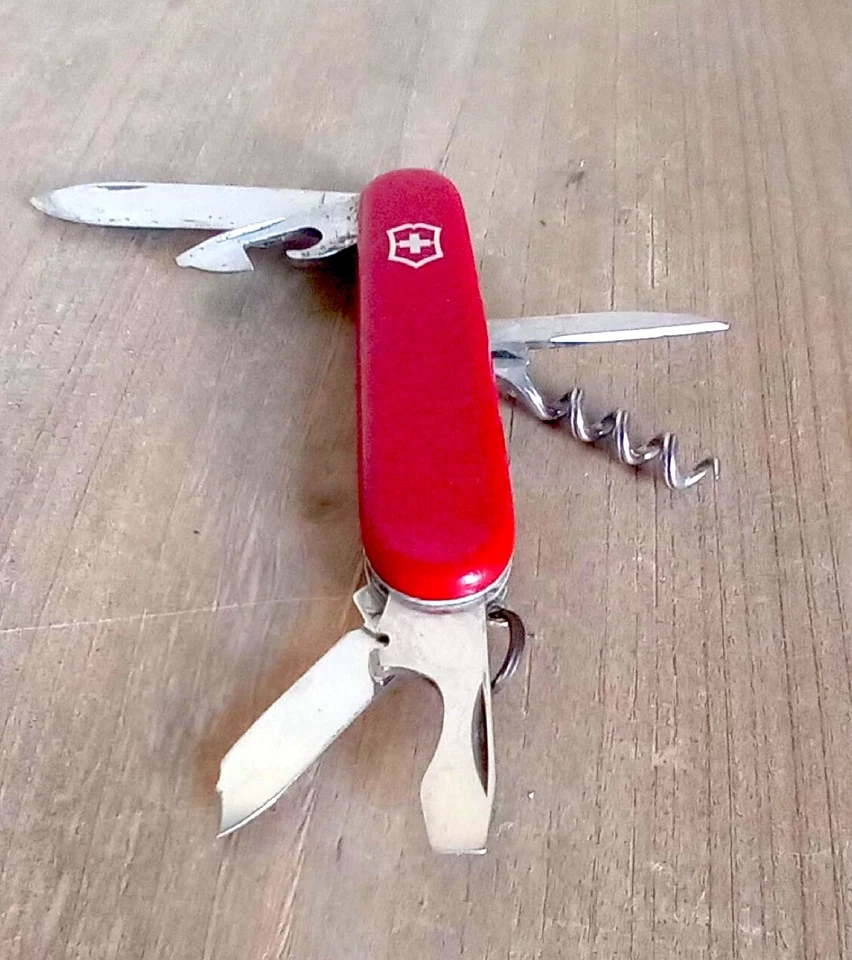 Ancien vintage Victorinox Spartan Couteau de Poche Suisse, Léger, Multitool - Photo 1/4