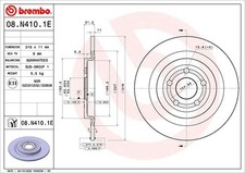 BREMBO Bremsensatz, Scheibenbremse Hinterachse für FORD USA