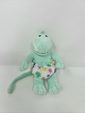 VTG Gund Green Zwibble Dibble Star Dinosaur with Diaper 7  Plush