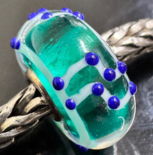 Trollbeads  Green Base Blue Vine EVENT ONLY U...