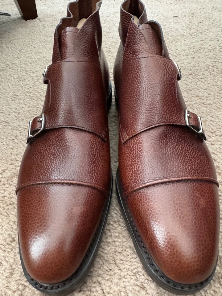 Nuevas botas John Lobb Willian II, becerro de campo marrón con suela más pesada - 10 UK/11US Foto 2 de 4