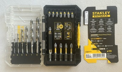 Stanley 19-teiliges Schraubendreher-Bit und Metallbohrer-Set - STA88554-XJ