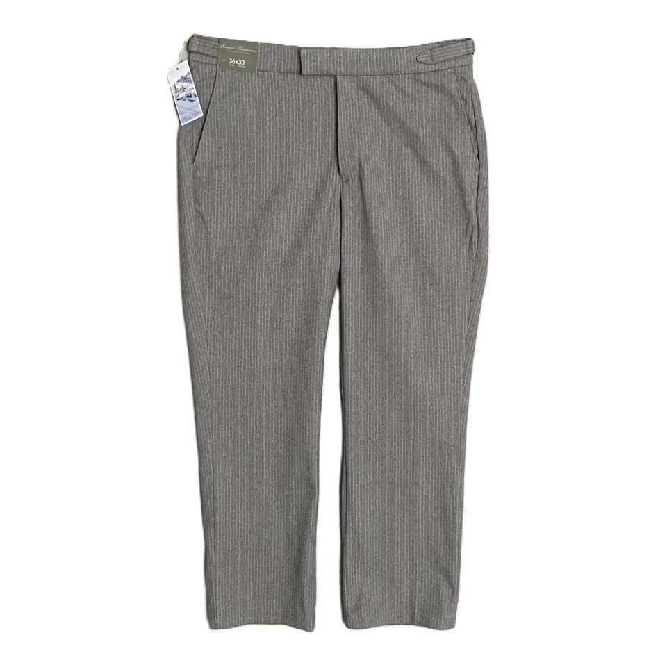 Daniel Cremieux Signature Hombre 36x30 Montaje Lussari Franela Vestido Pantalón Gris NUEVO Foto 2 de 4