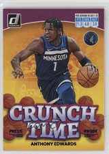 2022-23 Panini Donruss Crunch Time Purple Press Proof Anthony Edwards #9 4l3