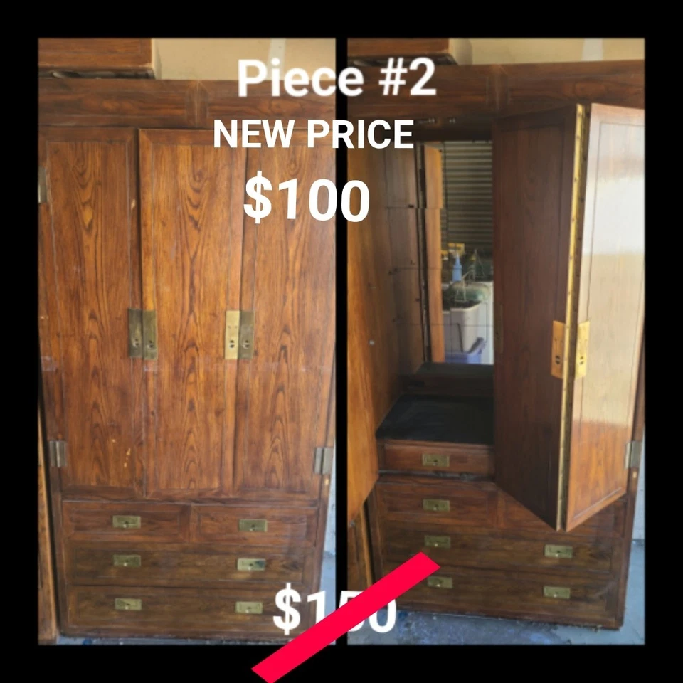 Juego de dormitorio de madera de cerezo de alta calidad Foto 2 de 4