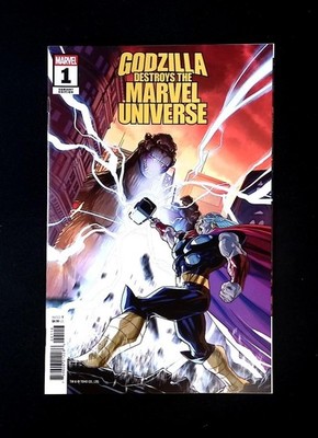 Godzilla Destroys the Marvel Universe #1 Marvel 2025 1:25 Retail Incentive Woods