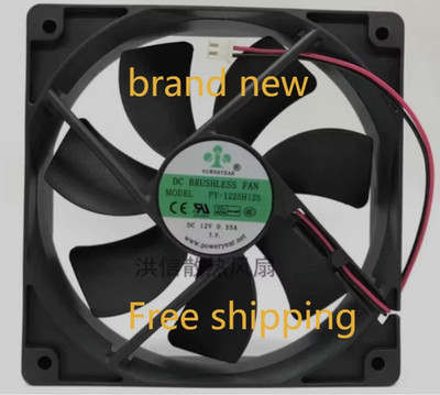 1pc NEW for POWERYEAR PY-1225H12S 12V 0.35A 12CM 12025 cooling fan 2-wire amkamk