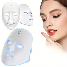 7 Colors LED Light Photon Face Mask Rejuvenation Skin Wrinkles Therapy Sealed