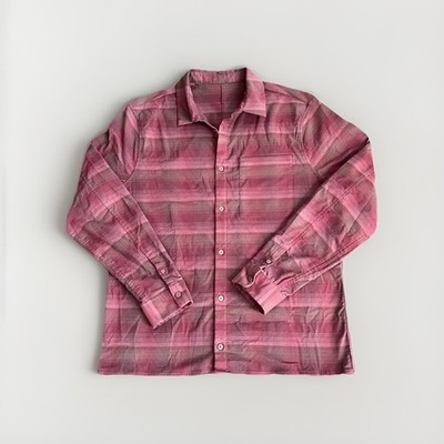 Lululemon Shirt Mens M Red Plaid Masons Peak Flannel Button Up Casual Hiking