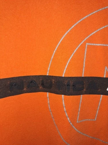 Nautica Competition Men's Short Sleeve T-shirt Orange Size Large Please Read image 4