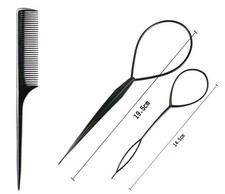 Hair Accessories Styling Tool Kit   Comb   Braid -Ponytail 4 Pieces