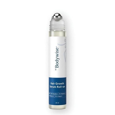 Bodywise Hair Growth Roll-On Serum   3% Rosemary , Precision Scalp Applicator