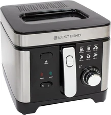 West Bend Deep Fryer with Adjustable Temperature Control Nonstick Basket