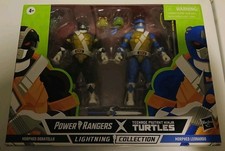 TMNT x Power Rangers Lightning Collection Morphed Donatello & Leonardo NEW
