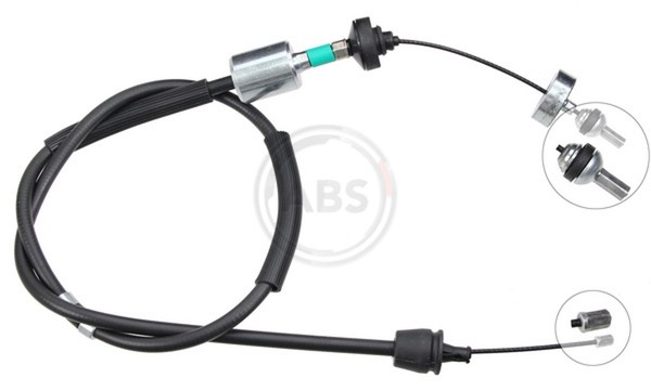 A.B.S. Kupplungsseil Kupplungszug K28420 FüR Renault KC0 Kangoo FC0 FC01 FC0A-image
