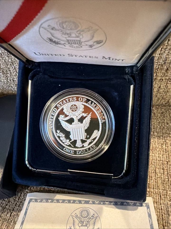 2008 P American Bald Eagle Proof Commemorative 90% Silver - Image 3 of 4