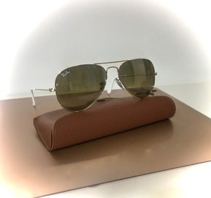 brown mirrored aviator sunglasses