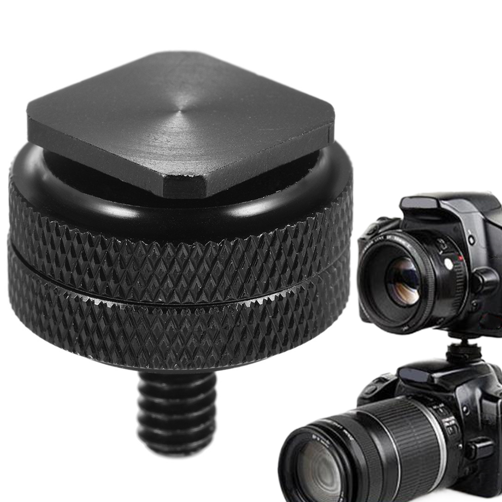 Camera Hot Shoe Mount Adapter Double Screw 1/4 Action Camera Hot Shoe Mount