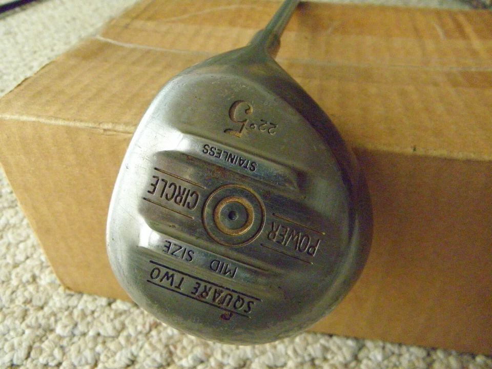 Men right handed stiff steel Square Two Power Circle fairway wood 5 wood - Image 2 of 4