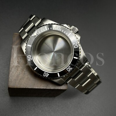 Custom Made MODS Watch Case and Bracelet Fits for NH34/35 Movement Silver BLK/WT