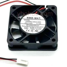 NMB-MAT 2406KL-05W-B50 DC 24V 0.13A 2-Wire 60x60x15mm Server Cooling Fan