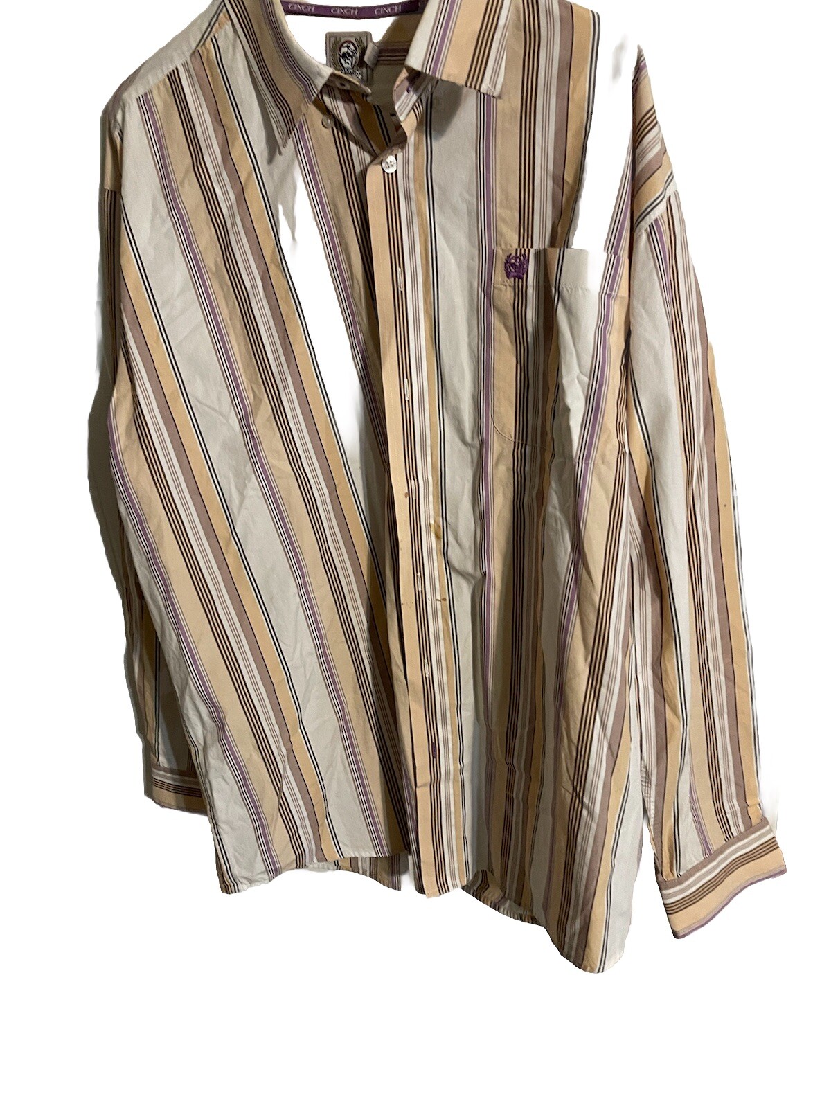 Cinch Button Down Large Has Stains - image 1
