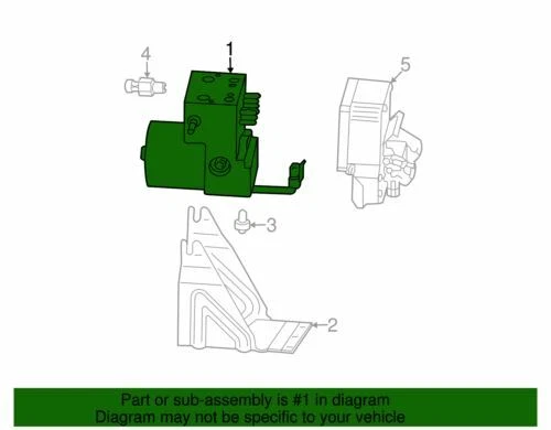 Conjunto hidráulico ABS freno base Cadillac SRX CTS genuino GM 2004-2007 19244856 Foto 2 de 2