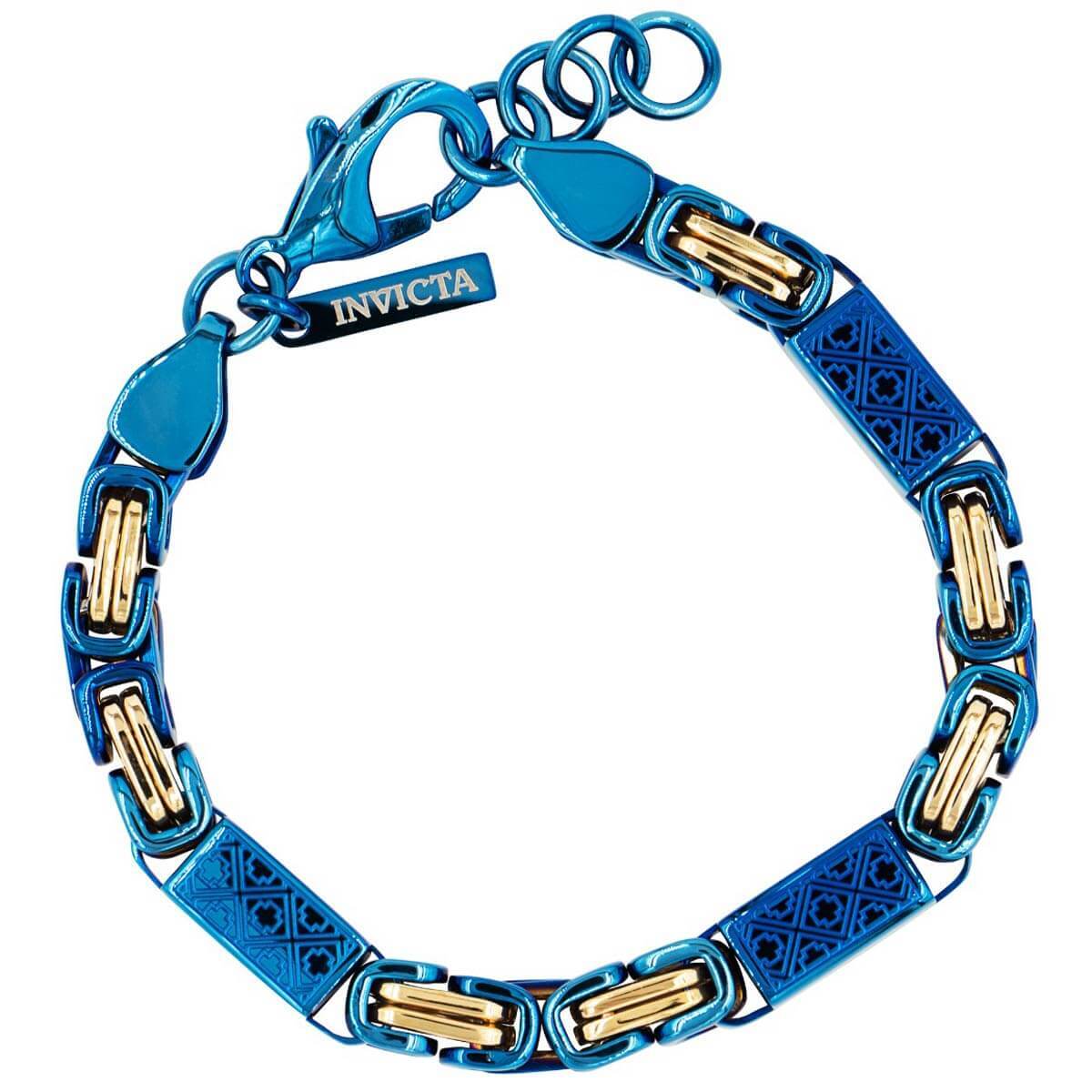 Мужской браслет Invicta Elements из двухцветного темно-синего и желтого золота 39608 7590₽