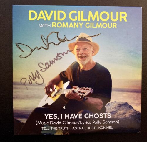 CD firmado por David Gilmour & Polly Samson Yes I Have Ghosts ~ Pink Floyd - Imagen 1 de 1