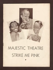 Jimmy Durante "STRIKE ME PINK" Lupe Velez / Hope Williams 1933 Broadway Playbill