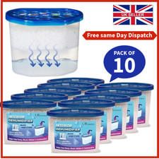 Dehumidifier Interior Damp Trap - Mould Moisture Mildew Remover - Home & Caravan
