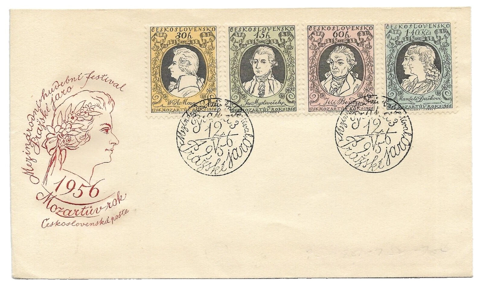 Music, Musicians First Day of Issue Postal History Stamps