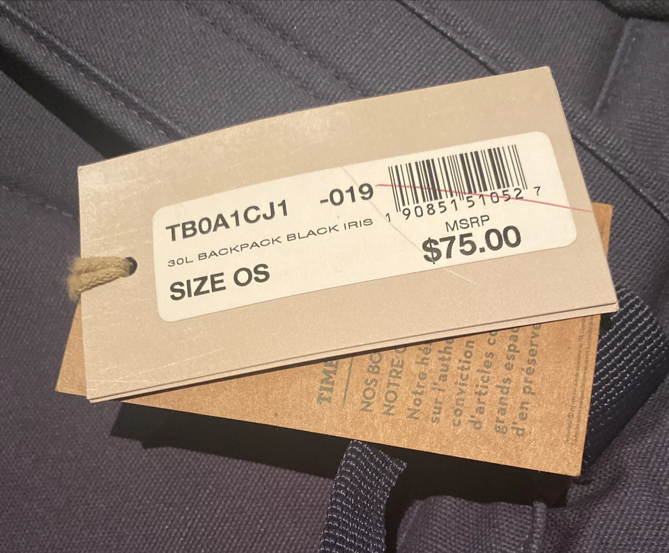 Mochila Timberland para hombre 24 litros con tapa enrollable zafiro oscuro A1CJ1 Foto 2 de 4