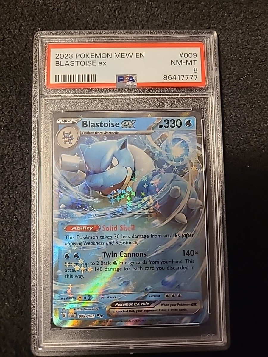 Pokémon TCG PSA 8 Blastoise ex Scarlet & Violet-151 009/165 Holo