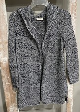 69 Ann Taylor Loft Size S Hooded Sweater Stylish Knit Sweater Women Navy White